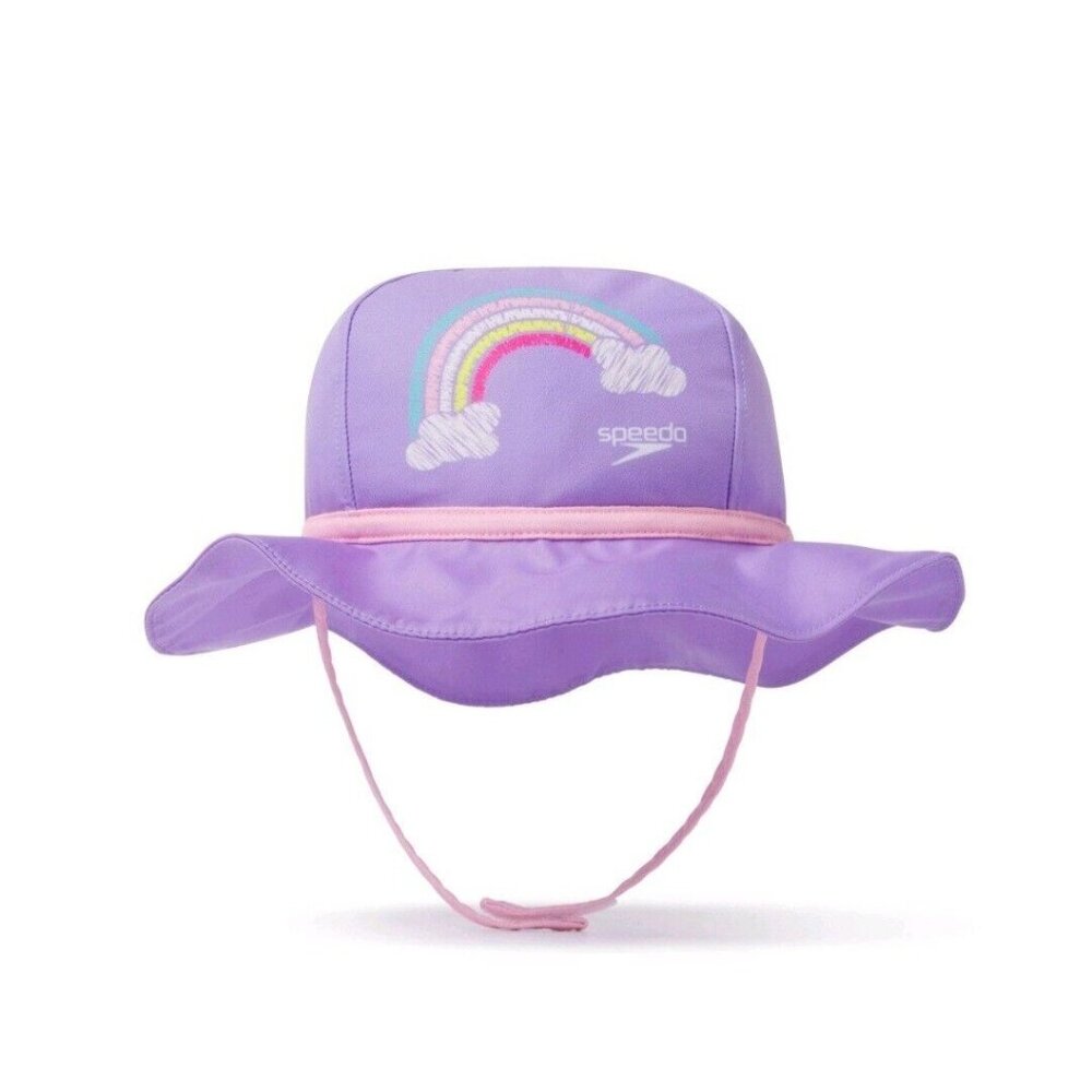 Speedo UV Bucket Hat Rainbow, L/XL 12-24 Months, Built-in Sun Protection